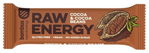 Baton RAW ENERGY z ziarnami kakaowca BEZGL. 50 g BOMBUS